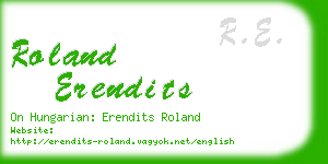 roland erendits business card